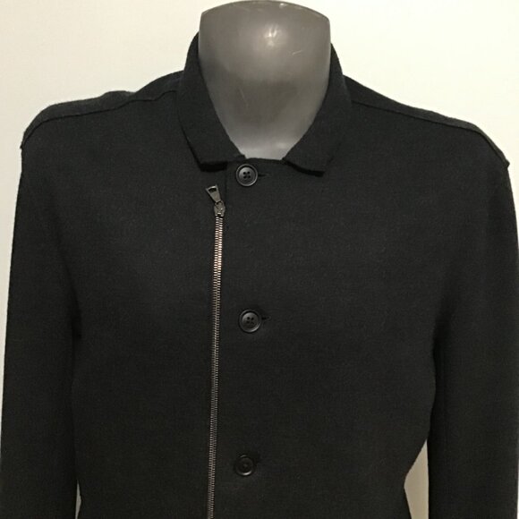 John Varvatos Collection Slim-fit Convertible Soft Wool Jacket Size L - Picture 2 of 15